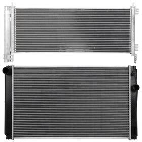 Valuezone-autoparts 13728632 Aluminum Radiator And Ac Condenser Cooling Kit Fits Toyota Rav4 2016-2018