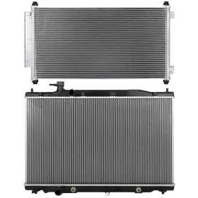 13728703 Valuezone-autoparts Aluminum Radiator And Ac Condenser Cooling Kit Fits Honda Cr-v 2010 2011