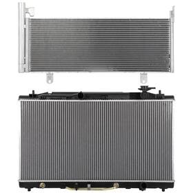 Valuezone-autoparts 13735267 Fits Toyota Camry 2008 Aluminum Radiator And Ac Condenser Cooling Kit