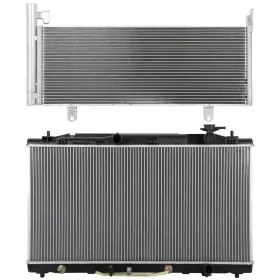 13735267 Valuezone-autoparts Fits Toyota Camry 2008 Aluminum Radiator And Ac Condenser Cooling Kit 13735267 Valuezone-autoparts Fits Toyota Camry 2008 Aluminum Radiator And Ac Condenser Cooling Kit
