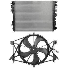 Valuezone-autoparts 13750245 Electric Engine Radiator Cooling Fan Kit Fits Ram 1500 3500 2014-2018