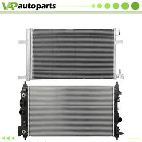Vap-autoparts Ic848217l For 2015 Chevrolet Cruze Aluminium Radiator And Ac Condenser Cooling Assembly