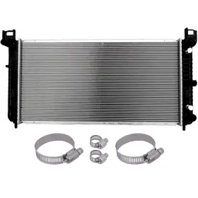 13559050 Vaultpro Radiator For 1999-2014 Chevrolet Gmc Cadillac With Universal Oil Hose Clamps Kit