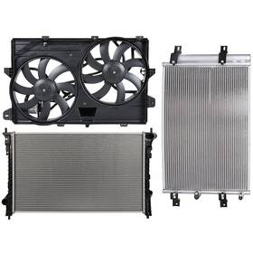 Vaultpro 13583141 Radiator Condenser Cooling Fan Kit For 2007-2010 Ford Edge Lincoln Mkx 3.5l