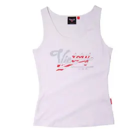 286325906 Victory Motorcycle New Womens White American Logo Tank Large