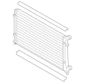 1k0-198-251 Volkswagen Genuine Radiator Assembly