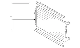 5k0-121-251-q Volkswagen Genuine Radiator Assembly 5k0-121-251-q Volkswagen Genuine Radiator Assembly