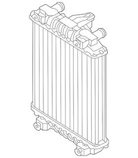 Volkswagen 5q0-121-251-hd Genuine Auxiliary Radiator