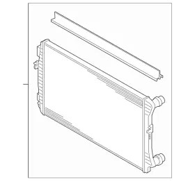 5wa-121-251-d Volkswagen Genuine Radiator