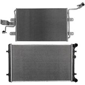 Wellstorehere 12686270 For 2000-2006 Audi Tt Quattro 1.8l L4 Aluminum Radiator And Condenser Cooling Kit