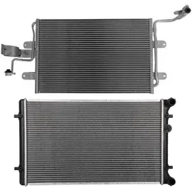 12686270 Wellstorehere For 2000-2006 Audi Tt Quattro 1.8l L4 Aluminum Radiator And Condenser Cooling Kit