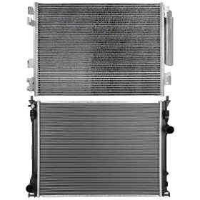 12689620 Wellstorehere For 2011 2012-2019 Dodge Challenger Aluminum Radiator And Ac Condenser Cooling Kit