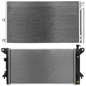 12708098 Wellstorehere For 2009 2010-2014 Lincoln Navigator 5.4l V8 Radiator And Condenser Cooling Kit