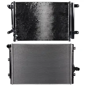 12711865 Wellstorehere For Volkswagen Beetle 2011-2012 L4 Aluminum Radiator And Ac Condenser Cooling Kit 12711865 Wellstorehere For Volkswagen Beetle 2011-2012 L4 Aluminum Radiator And Ac Condenser Cooling Kit