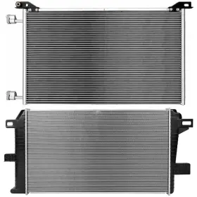12711873 Wellstorehere For 2001-2005 Chevrolet Silverado 3500 Aluminum Radiator And Condenser Cooling Kit