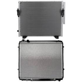 Wellstorehere 12716745 For Toyota Tundra 2006 4.7l 4663cc Aluminum Radiator And Ac Condenser Cooling Kit