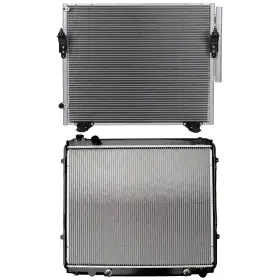 12716745 Wellstorehere For Toyota Tundra 2006 4.7l 4663cc Aluminum Radiator And Ac Condenser Cooling Kit