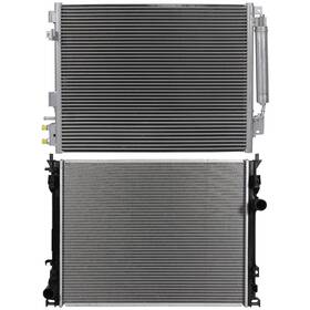 Wellstorehere 12759116 For 2010 Chrysler 300 And Dodge Challenger Aluminum Radiator&condenser Cooling Kit