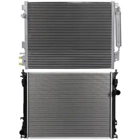 12759116 Wellstorehere For 2010 Chrysler 300 And Dodge Challenger Aluminum Radiator&condenser Cooling Kit