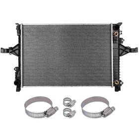 Wellstorehere 12822442 Radiator For 2001 2002 2003-2009 Volvo S60 With Universal Oil Hose Clamps Kit