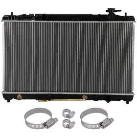 12832143 Wellstorehere Radiator For Toyota Camry 2007-2011 With Universal Oil Hose Clamps Kit Cu2917