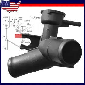 25329f9100 Wkvhpart New Radiator Engine Coolant Filler Neck For Accent Rio 2018-2023