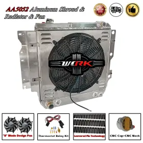 1999jeep Work 117yfz Radiator Shroud Fan Relay Kit For 1987-2006 Wrangler Yj Tj Aluminum 1999jeep Work 117yfz Radiator Shroud Fan Relay Kit For 1987-2006 Wrangler Yj Tj Aluminum