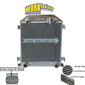 274y-ford Work Full Aluminum Radiator For Ford 192 1929 Model A With Flathead V8 3.3l