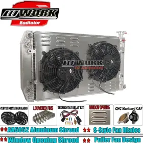 Radiator-158p Work Radiator Shroud Fan Relay For 88-99 Chevy Truck Gmc C/k C1500 C2500 C3500 #622