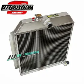 Radiator-458 Work Aluminum Radiator For 1949-1952 Plymouth Dodge Chrysler Desoto Wr Straight 6 Mt
