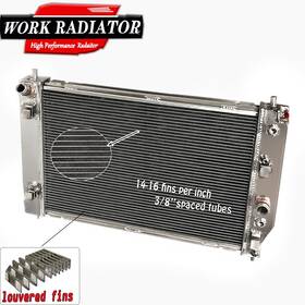 Work Radiator-520 Aluminum Radiator For 2005-2013 07 Chevrolet Corvette Ssr C6 6.0l 6.2l 7.0l V8