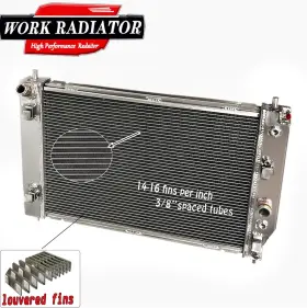 Radiator-520 Work Aluminum Radiator For 2005-2013 07 Chevrolet Corvette Ssr C6 6.0l 6.2l 7.0l V8