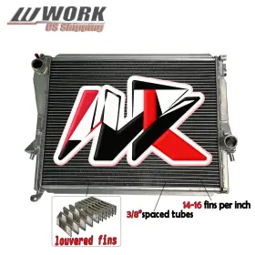 Radiator-819 Work Aluminum Radiator For 1997-2002 1998 1999 Bmw Z3 M Coupe Roaster L6 2.8l 3.2l Mt