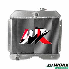 Work Radiator-848py For 1946-1964 Jeep Willys 50-58 Cj3 Cj5 Cj6 59-62 Truck Aluminum Radiator 2 Row