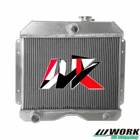 Radiator-848py Work For 1946-1964 Jeep Willys 50-58 Cj3 Cj5 Cj6 59-62 Truck Aluminum Radiator 2 Row