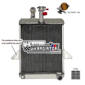 Work Radiator Gt6 1966-1973 2-row Aluminum For Triumph 1968 1969 1970 1971 1972 2.0l