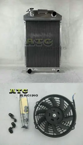 Cc3334b-fd Worley 3 Row Aluminum Radiator Fan For 1933-1934 Ford With V Oem# Cc3334fd