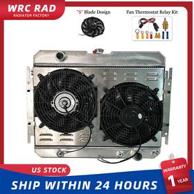 Wrcrad 197yfz Aluminum Radiator Shroud Fan Fits 1963-1968 Chevy Impala Bel Air El Camino Cc289