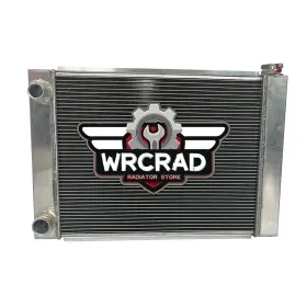 2-rows Wrcrad 27 19 2-row Inch X Universal High-performance Radiator Fit Ford Mopar Double Pass