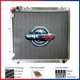 334py Wrcrad Aluminum Radiator For 1967-1971 Mercedes-benz 280sl 2.8l At Mt 1968 1969 1970