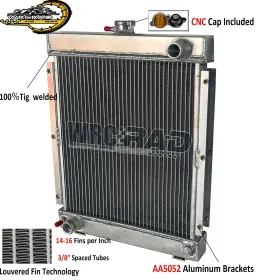 Ed0073503210s Wrcrad 451057 Oe#451057 Fit Light Tower Radiator Multiquip/kohler Full Aluminum