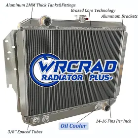576y-1-us Wrcrad Full Aluminum Radiator For 1979-1993 Dodge D150 D250 D350 W150 W250 Ram 5.9l V8