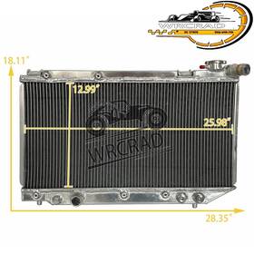 Wrcrad Ae92 4age 1.6i 16v 87-92 Aluminum Radiator Fit 1987-1993 Toyota Corolla 1.6 Gti 4a-ge/4a-f/4a-fe