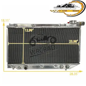 4a-fe Wrcrad Ae92 4age 1.6i 16v 87-92 Aluminum Radiator Fit 1987-1993 Toyota Corolla 1.6 Gti 4a-ge/4a-f/4a-fe 4a-fe Wrcrad Ae92 4age 1.6i 16v 87-92 Aluminum Radiator Fit 1987-1993 Toyota Corolla 1.6 Gti 4a-ge/4a-f/4a-fe