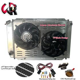 Wrcrad Radiator-089y Aluminum Radiator Shroud Fan For 1979-1993 Ford Mustang Gt Lx Svt V8 5.0l Manual