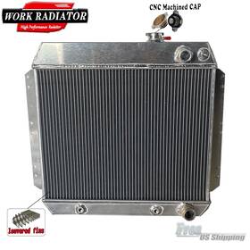 Wrcrad Radiator-1020 Aluminum Radiator For 1950-1954 Chevrolet Bel Air Ls Swap 3.5l 3.8l 3.9l L6 2row
