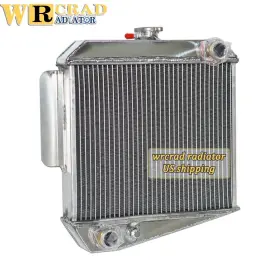 Radiator-1092 Wrcrad Polished Aluminum Radiator For 1963-1965 1964 Datsun Fairlady Spl310 L4 Cc1500
