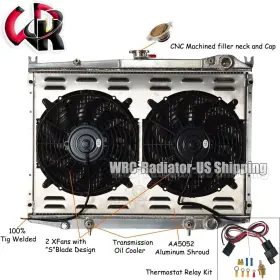 Radiator-124 Wrcrad Radiator Shroud Fan Fit 1986-2004 Nissan D21 Pathfinder Pickup 2.4l 3.0l V6 A/mt