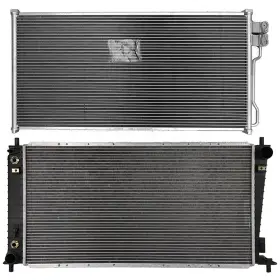 13083478 Youthighparts Aluminum Radiator And Ac Condenser Cooling Kit For 04-06 Ford Expedition 4.6l 5.4l