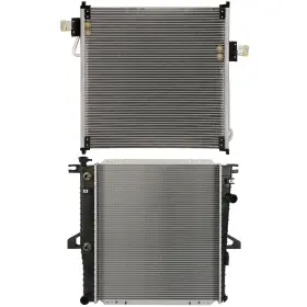 13083513 Youthighparts Radiator And Condenser Cooling Kit For 1998-2007 Ford Ranger Mazda B3000 3.0l V6